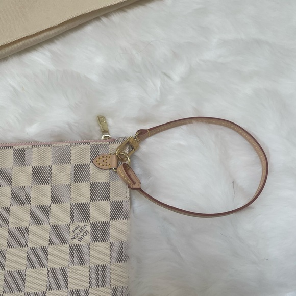 Louis Vuitton Neverfull MM Damier Azur Rose Ballerine *Made in France* - Picture 13 of 16